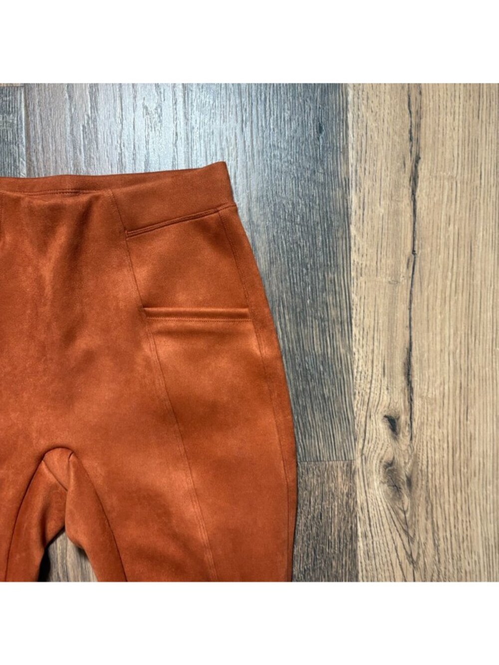 Halara Tummy Control Suede Leggings Autumnal Size XS 7/8 NWT 123 - Picture 3 of 9